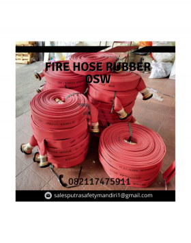 OSW FIRE HOSE RUBBER 30 METER 2.5 INCH 18 BAR MACHINO SELANG HYDRANT PEMADAM SAFETY