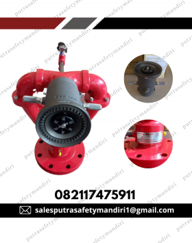 FIRE MONITOR INDUSTRIAL PROTEK STYLE 363 FLANGE 4 IN WATER CANNON PLUS NOZZLE 823 ALLOY MURAH