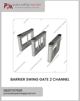 FOTO PRODUK BARRIER SWING GATE 2 CHANNEL MESIN AKSES OTOMATIS MOTOR DC READY STOCK 1