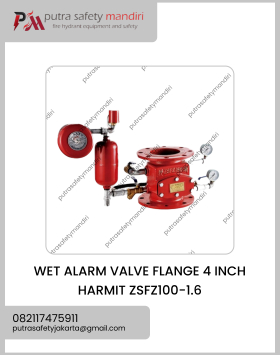 FOTO HARMIT ZSFZ100-1.6 WET ALARM VALVE TYPE FLANGE 4 INCH IMPORT MURAH