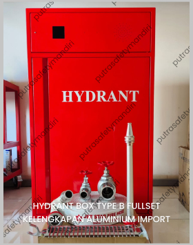 FOTO BOX HYDRANT INDOOR TYPE B PINTU POLOS FULLSET IMPORT ALUMINIUM READY STOCK
