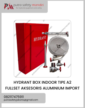 FOTO FIRE HYDRANT BOX INDOOR FULLSET TIPE A2 POLOS LENGKAP FULLSET ALUMINIUM IMPORT BARU