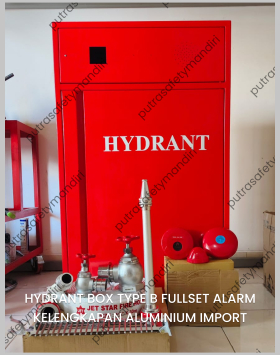 FOTO HYDRANT BOX FULLSET ALARM TYPE B KOTAK HIDRAN POLOS ISI ALUMINIUM IMPORT JKT